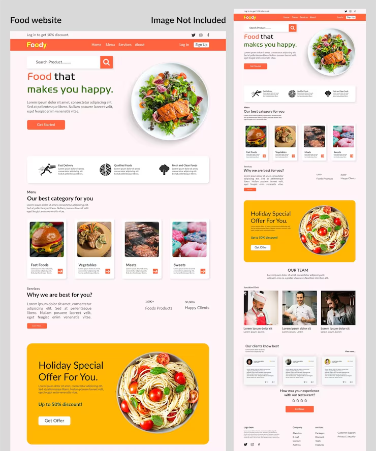 Restaurant Food Delivery Website